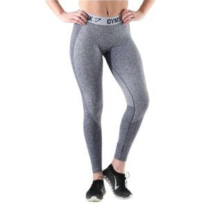 Gymshark Leggings Women's Size Medium Blue Grey Flex Booty‎ Contour Stretch